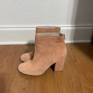 Thick heeled booties
